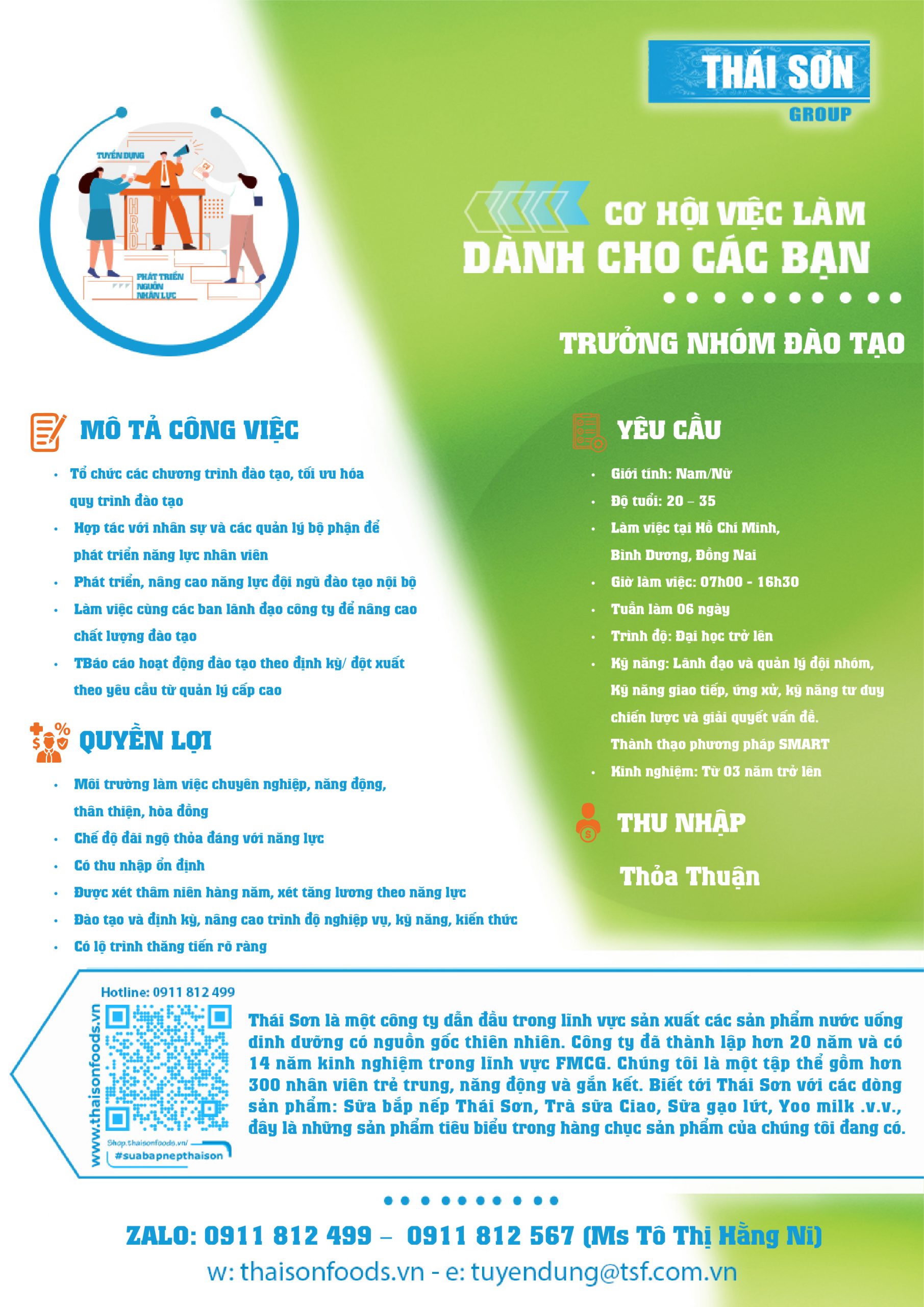 Trưởng nhóm Đào tạo